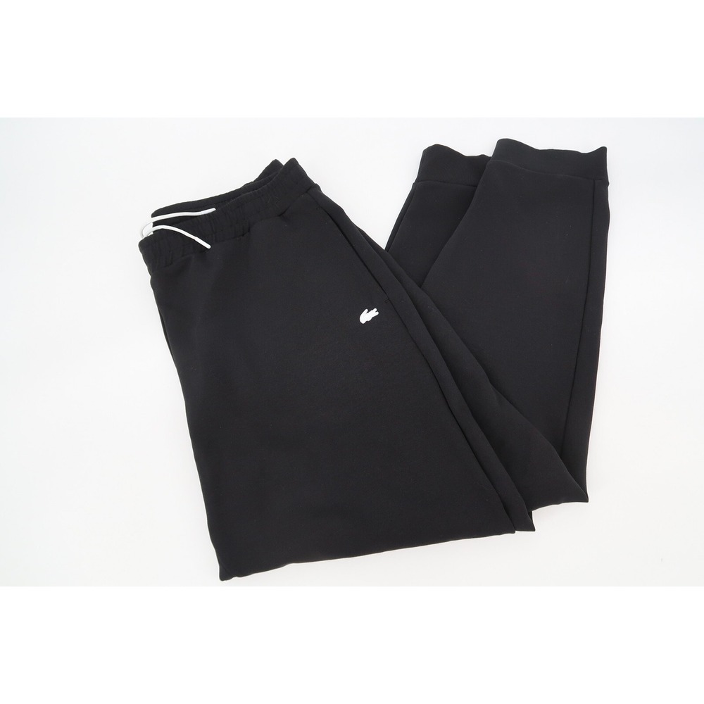 Lacoste Men's 3XL Black Cotton Blend Tapered Fit Jogger Pants Size XXXL FR 8